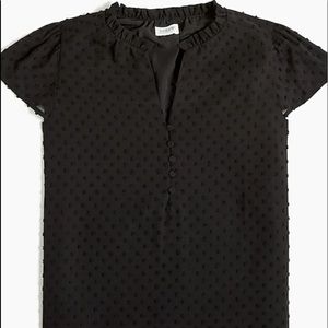 J. Crew black dot petite size Large